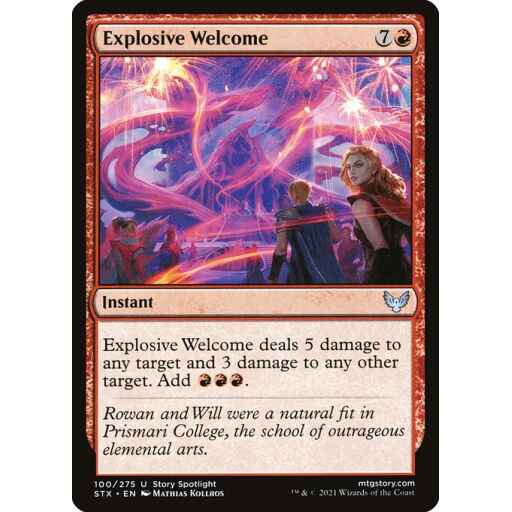 Strixhaven: School of Mages - 100 - Explosive Welcome - Uncommon - R - Non-foil