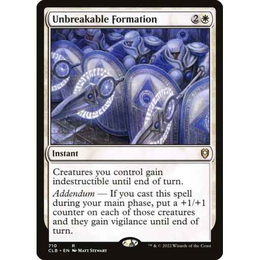 Commander Legends: Battle for Baldur's Gate - 710 - Unbreakable Formation - Rare - W - Non-foil