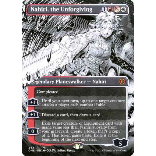 Phyrexia: All Will Be One - 343 - Nahiri, the Unforgiving - Mythic - WR - Non-foil
