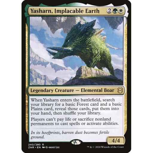 Zendikar Rising - 240 - Yasharn, Implacable Earth - Rare - WG - Non-foil
