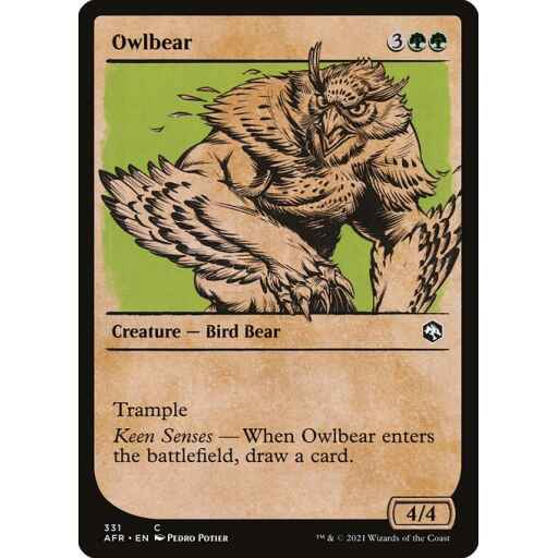 Adventures in the Forgotten Realms - 331 - Owlbear - Common - G - Non-foil