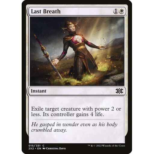 Double Masters 2022 - 15 - Last Breath - Common - W - Foil