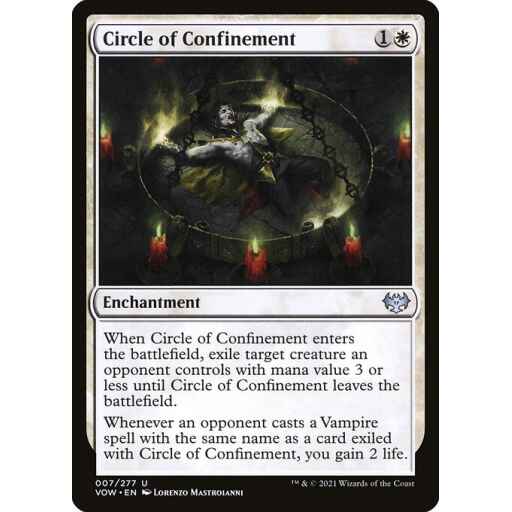 Innistrad: Crimson Vow - 7 - Circle of Confinement - Uncommon - W - Non-foil