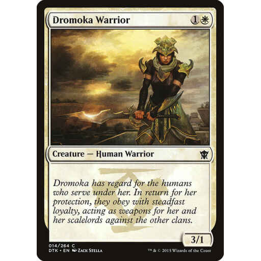 Dragons of Tarkir - 14 - Dromoka Warrior - Common - W - Non-foil