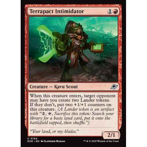 Edge of Eternities - 164 - Terrapact Intimidator - Uncommon - R - Foil