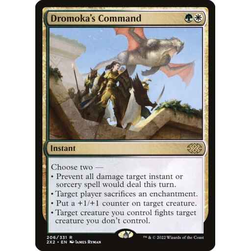 Double Masters 2022 - 206 - Dromoka's Command - Rare - WG - Non-foil