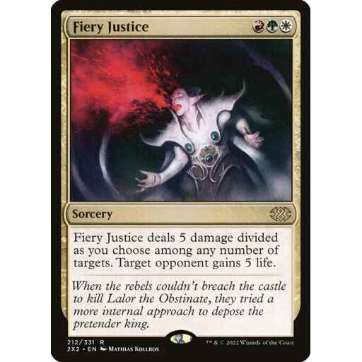 Double Masters 2022 - 212 - Fiery Justice - Rare - Multi - Non-foil
