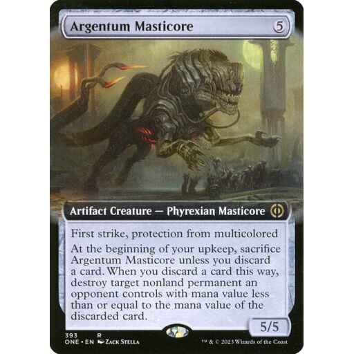 Phyrexia: All Will Be One - 393 - Argentum Masticore - Rare - C - Non-foil