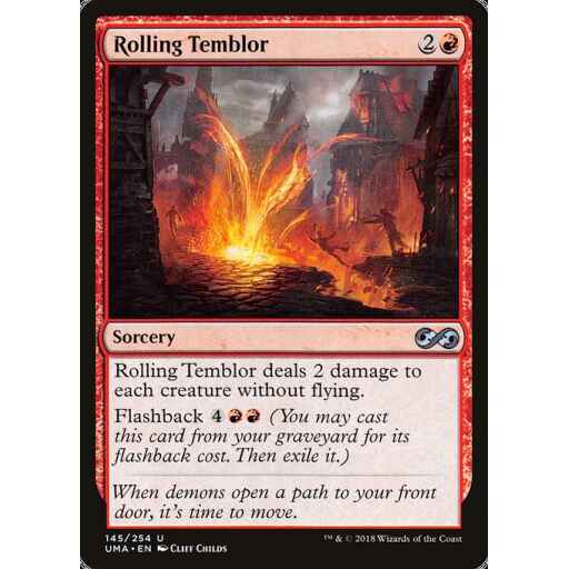 Ultimate Masters - 145 - Rolling Temblor - Uncommon - R - Non-foil