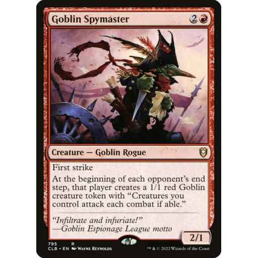 Commander Legends: Battle for Baldur's Gate - 795 - Goblin Spymaster - Rare - R - Non-foil