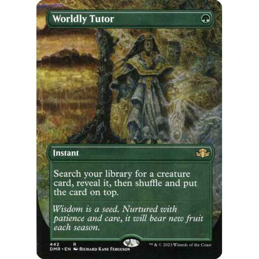 Dominaria Remastered - 442 - Worldly Tutor - Rare - G - Non-foil