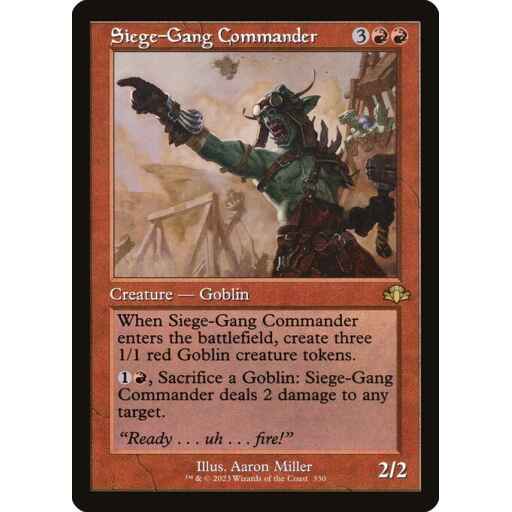 Dominaria Remastered - 330 - Siege-Gang Commander - Rare - R - Non-foil