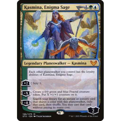 Strixhaven: School of Mages - 196 - Kasmina, Enigma Sage - Mythic - UG - Non-foil