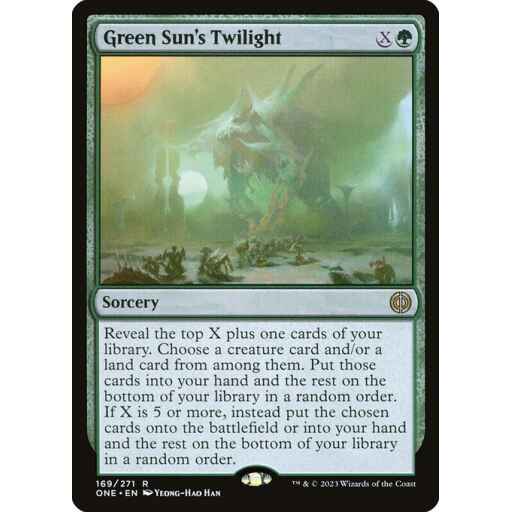 Phyrexia: All Will Be One - 169 - Green Sun's Twilight - Rare - G - Non-foil