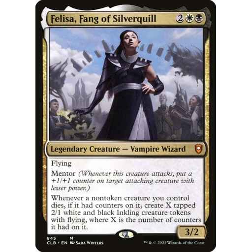 Commander Legends: Battle for Baldur's Gate - 845 - Felisa, Fang of Silverquill - Mythic - WB - Non-foil