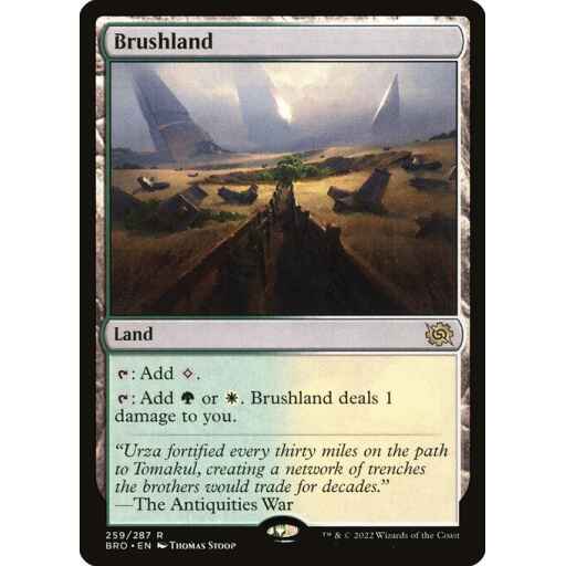 The Brothers' War - 259 - Brushland - Rare - C - Non-foil