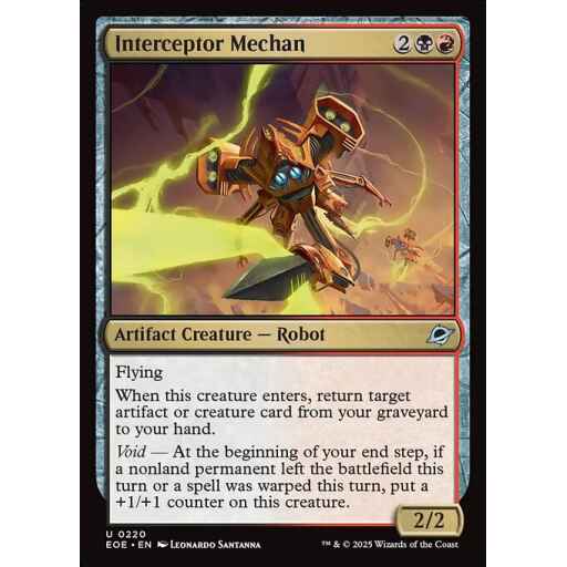 Edge of Eternities - 220 - Interceptor Mechan - Uncommon - BR - Non-foil