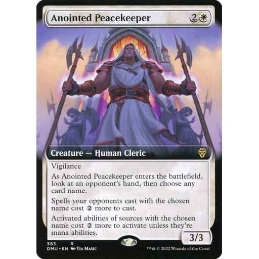 Dominaria United - 383 - Anointed Peacekeeper - Rare - W - Non-foil