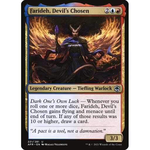 Adventures in the Forgotten Realms - 221 - Farideh, Devil's Chosen - Uncommon - UR - Non-foil
