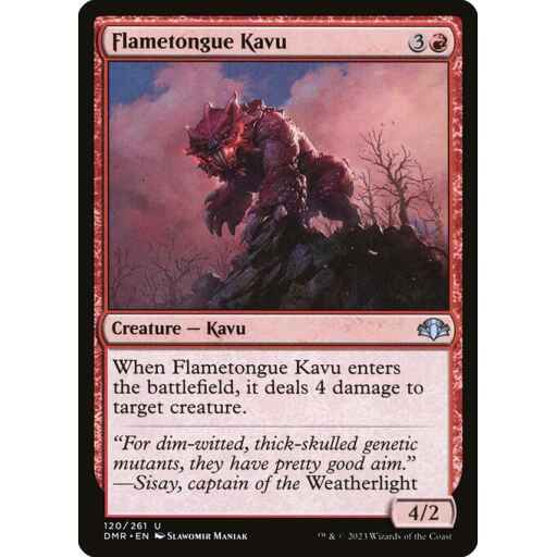 Dominaria Remastered - 120 - Flametongue Kavu - Uncommon - R - Non-foil
