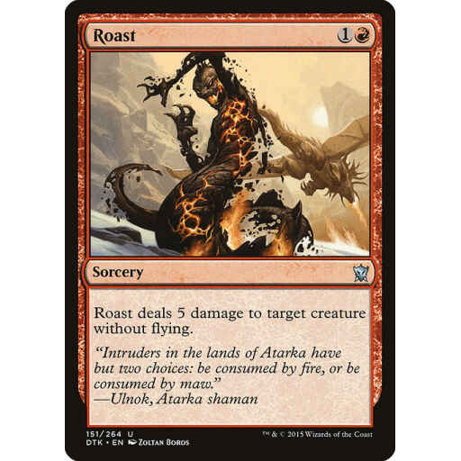 Dragons of Tarkir - 151 - Roast - Uncommon - R - Non-foil