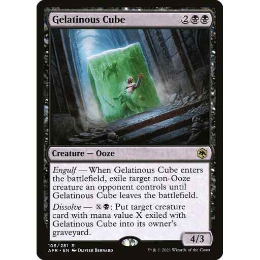 Adventures in the Forgotten Realms - 105 - Gelatinous Cube - Rare - B - Non-foil