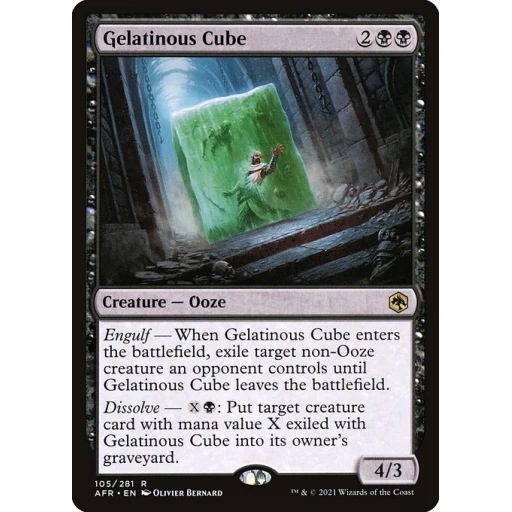 Adventures in the Forgotten Realms - 105 - Gelatinous Cube - Rare - B - Non-foil