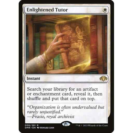 Dominaria Remastered - 6 - Enlightened Tutor - Rare - W - Foil