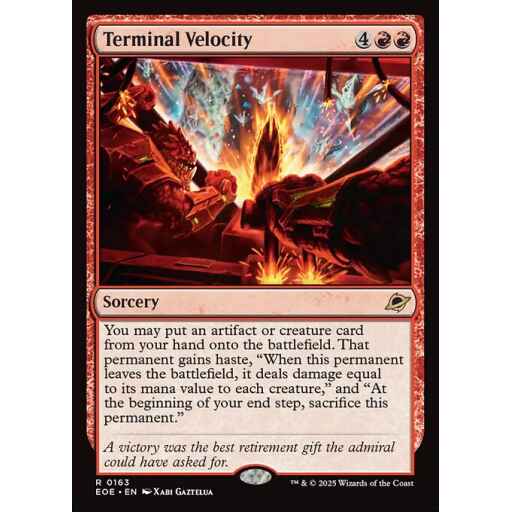Edge of Eternities - 163 - Terminal Velocity - Rare - R - Non-foil