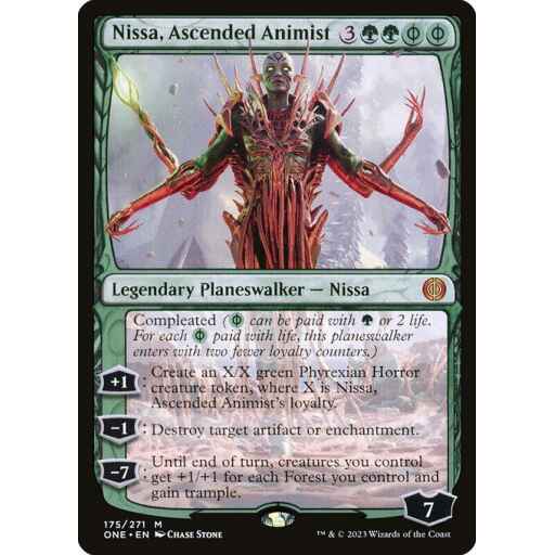 Phyrexia: All Will Be One - 175 - Nissa, Ascended Animist - Mythic - G - Non-foil