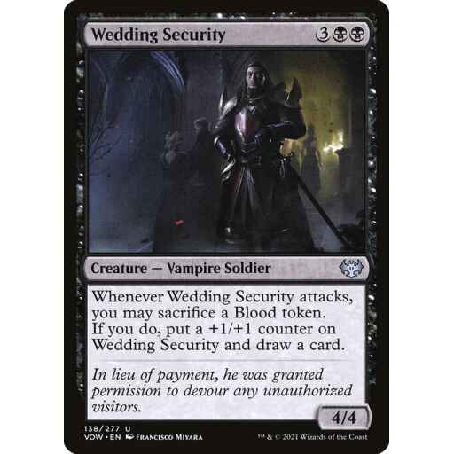 Innistrad: Crimson Vow - 138 - Wedding Security - Uncommon - B - Non-foil