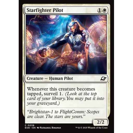 Edge of Eternities - 38 - Starfighter Pilot - Common - W - Foil