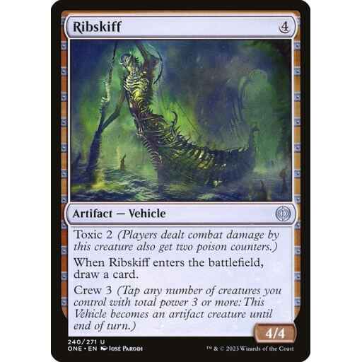 Phyrexia: All Will Be One - 240 - Ribskiff - Uncommon - C - Foil