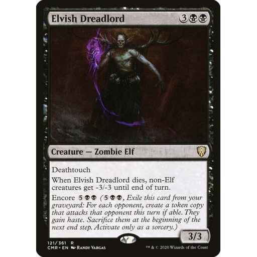 Commander Legends - 121 - Elvish Dreadlord - Rare - B - Non-foil