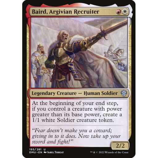 Dominaria United - 195 - Baird, Argivian Recruiter - Uncommon - WR - Non-foil