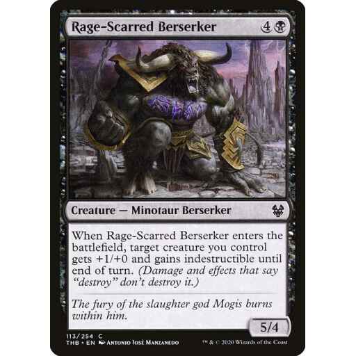 Theros Beyond Death - 113 - Rage-Scarred Berserker - Common - B - Non-foil