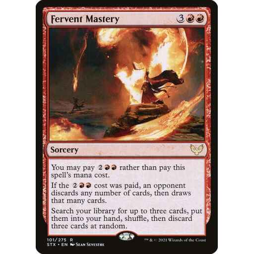 Strixhaven: School of Mages - 101 - Fervent Mastery - Rare - R - Non-foil