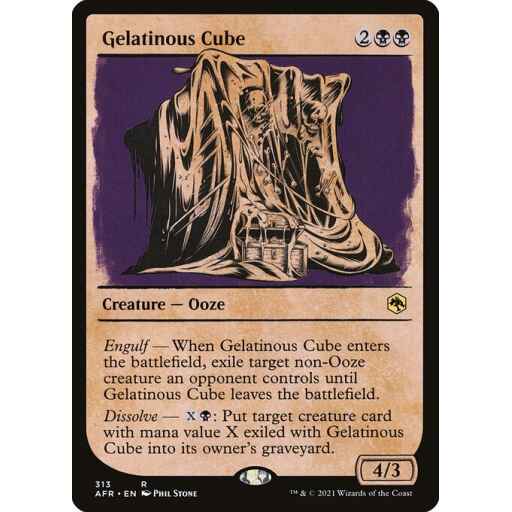 Adventures in the Forgotten Realms - 313 - Gelatinous Cube - Rare - B - Non-foil