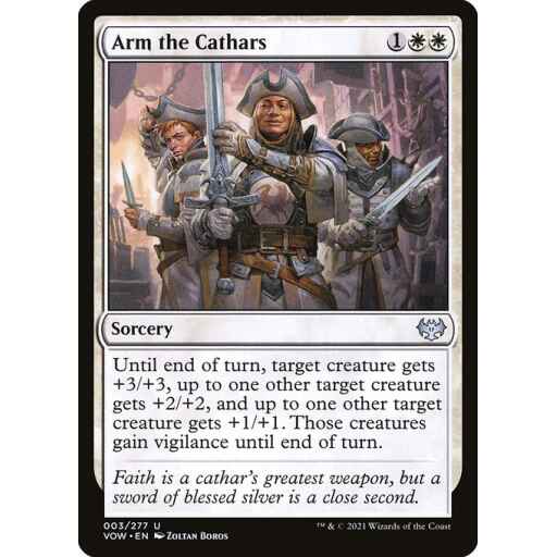 Innistrad: Crimson Vow - 3 - Arm the Cathars - Uncommon - W - Non-foil