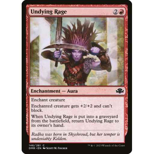 Dominaria Remastered - 146 - Undying Rage - Common - R - Non-foil