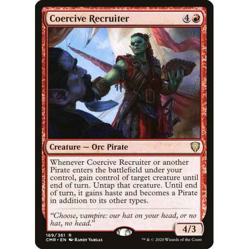 Commander Legends - 169 - Coercive Recruiter - Rare - R - Non-foil
