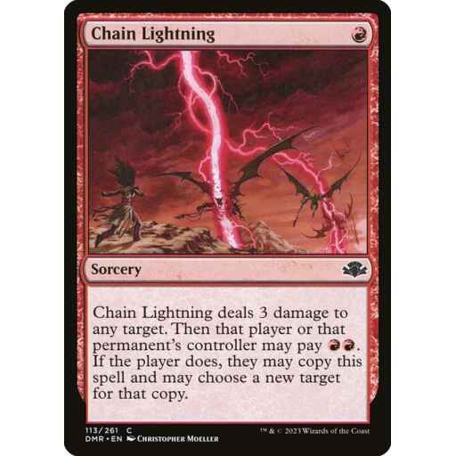 Dominaria Remastered - 113 - Chain Lightning - Common - R - Non-foil