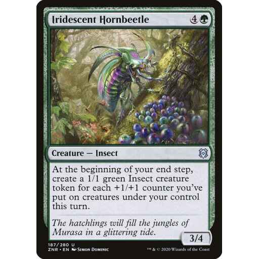 Zendikar Rising - 187 - Iridescent Hornbeetle - Uncommon - G - Non-foil