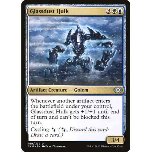 Double Masters - 199 - Glassdust Hulk - Uncommon - WU - Non-foil