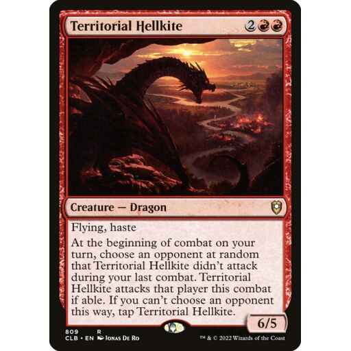 Commander Legends: Battle for Baldur's Gate - 809 - Territorial Hellkite - Rare - R - Non-foil