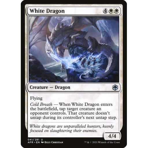 Adventures in the Forgotten Realms - 41 - White Dragon - Uncommon - W - Non-foil