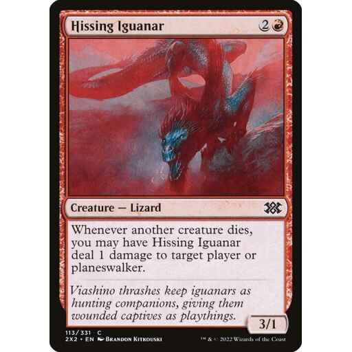 Double Masters 2022 - 113 - Hissing Iguanar - Common - R - Non-foil