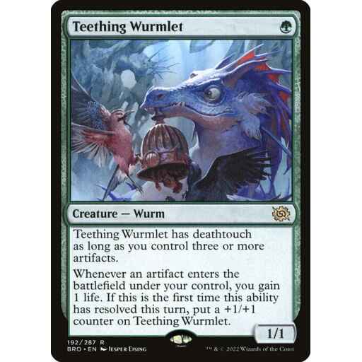 The Brothers' War - 192 - Teething Wurmlet - Rare - G - Non-foil