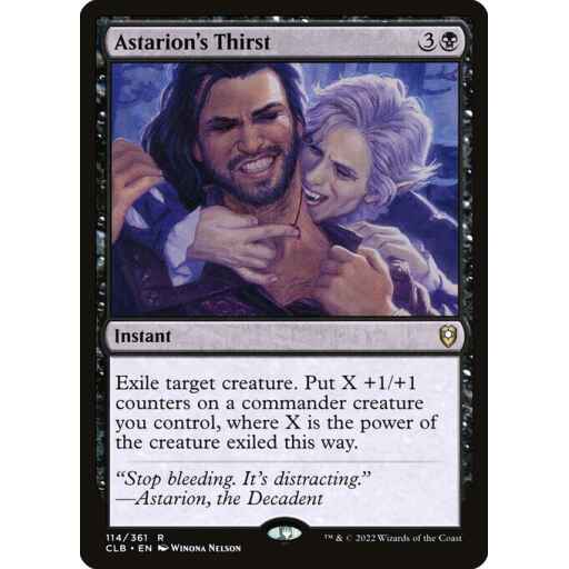 Commander Legends: Battle for Baldur's Gate - 114 - Astarion's Thirst - Rare - B - Non-foil