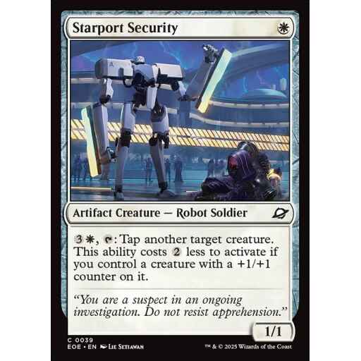 Edge of Eternities - 39 - Starport Security - Common - W - Foil